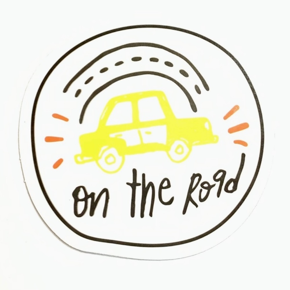 On The Road Vinyl Sticker